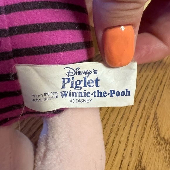 VINTAGE 1990’s Disney Piglet Plush 10” - LIKE NEW! - Picture 4 of 4